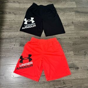 Under Armour Boys’ Prototype Printed Shorts Lot of 2 Youth Size L (14-16)